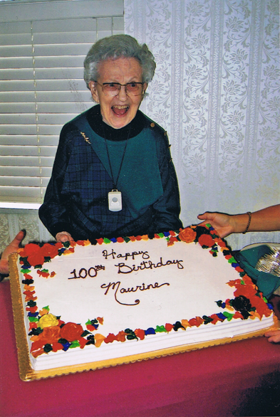 Maureen Link at her 100th birthday
