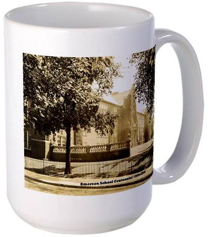 Buy an Emerson School mug, one of many gifts available at Emerson Memories